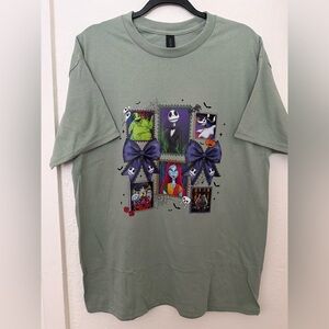 Unisex Adult T Shirt Disney Jack Halloween Size L
Color Green Round Neck